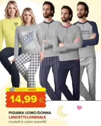 Oasi PIGIAMA UOMO/DONNA LANCETTI/LONSDALE offerta