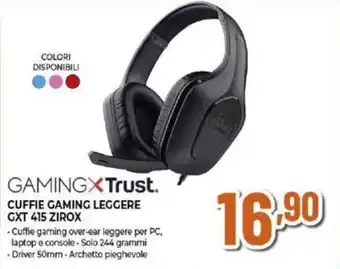 Expert CUFFIE GAMING LEGGERE GXT 415 ZIROX offerta