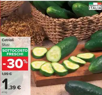 Carrefour Market Cetrioli Sfusi offerta