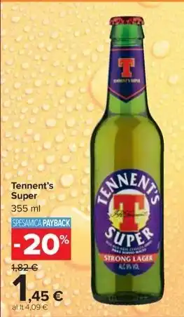 Carrefour Market Tennent's Super 355 ml offerta