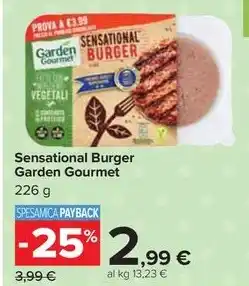 Carrefour Market Sensational Burger Garden Gourmet 226 g offerta