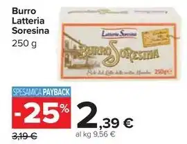 Carrefour Market Burro Latteria Soresina offerta