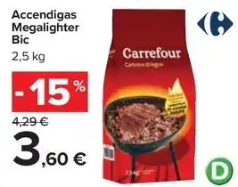 Carrefour Market Accendigas Megalighter Bic offerta
