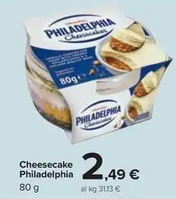 Carrefour Market Cheesecake Philadelphia 80 g offerta