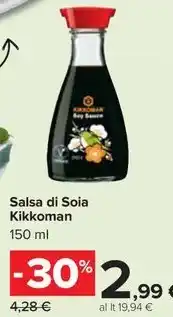 Carrefour Market Salsa di Soia Kikkoman 150 ml offerta