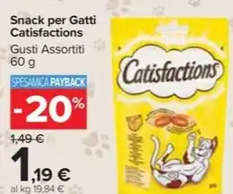 Carrefour Market Snack per Gatti Catisfactions offerta