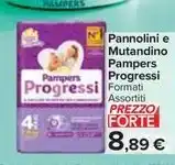 Carrefour Market Pannolini e Mutandino Pampers Progressi offerta