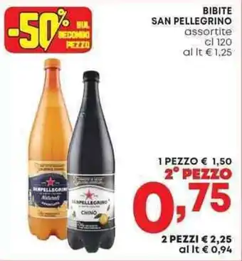 Pam BIBITE SAN PELLEGRINO assortite cl 120 offerta