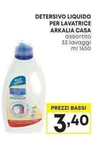 Pam DETERSIVO LIQUIDO PER LAVATRICE ARKALIA CASA offerta