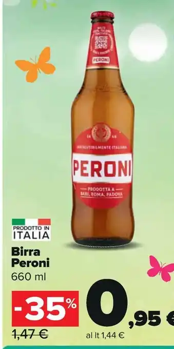 Carrefour Express Birra Peroni 660 ml offerta