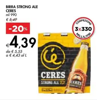 Bennet BIRRA STRONG ALE CERES offerta