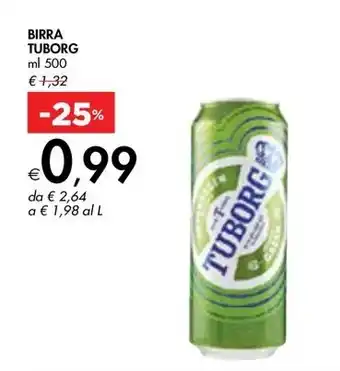 Bennet BIRRA TUBORG ml 500 offerta