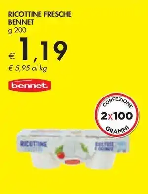 Bennet RICOTTINE FRESCHE BENNET offerta