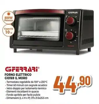 Expert GFERRARI FORNO ELETTRICO G10169 IL MORO offerta