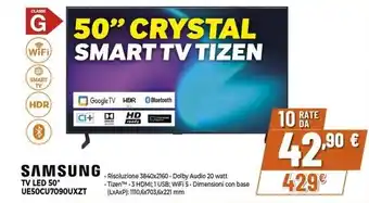 Expert SAMSUNG TV LED 50" UE50CU7090UXZT offerta