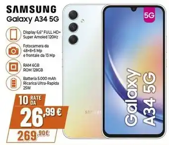 Expert SAMSUNG Galaxy A34 5G offerta