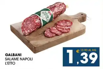 SeBón Supermercati GALBANI SALAME NAPOLI L'ETTO offerta