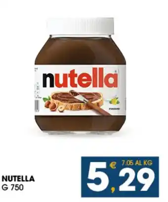 SeBón Supermercati NUTELLA G 750 offerta