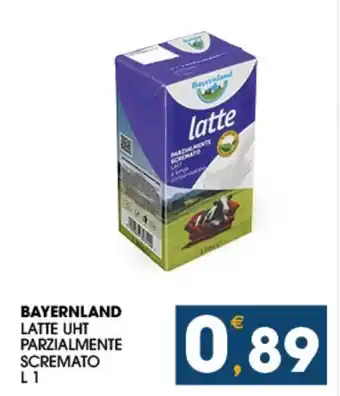 SeBón Supermercati BAYERNLAND LATTE UHT PARZIALMENTE SCREMATO L 1 offerta