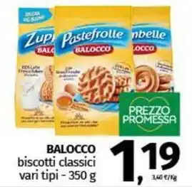 Pam BALOCCO biscotti classici vari tipi - 350 g offerta