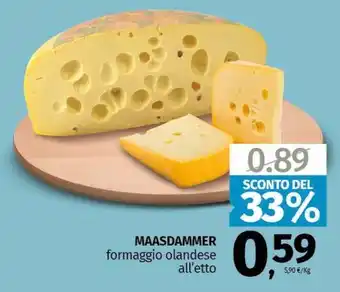 Pam MAASDAMMER formaggio olandese all'etto offerta