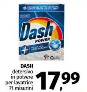 Pam DASH detersivo in polvere per lavatrice offerta