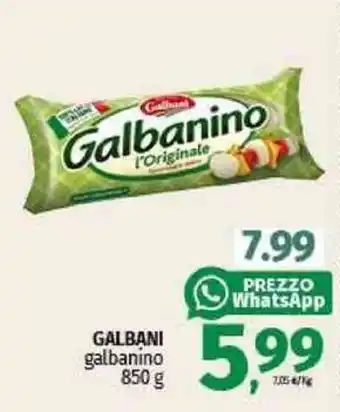 Pam GALBANI galbanino 850 g offerta