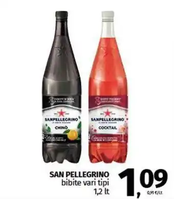 Pam SAN PELLEGRINO bibite vari tipi 1,2 Lt offerta