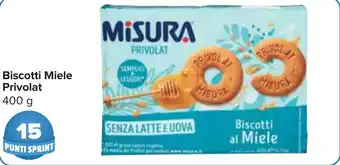 Carrefour Market Biscotti Miele Privolat 400 g offerta