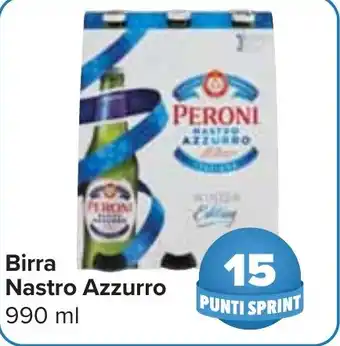 Carrefour Market Birra Nastro Azzurro 990 ml offerta