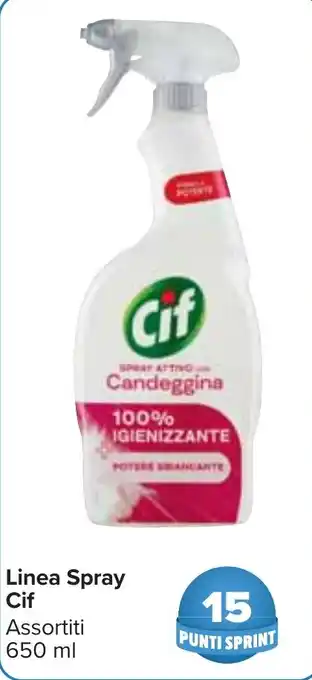Linea Spray Cif Assortiti 650 ml