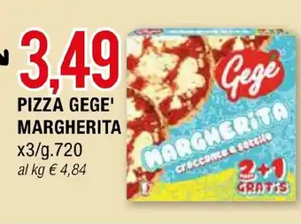 Hardis PIZZA GEGE' MARGHERITA x3/g.720 offerta