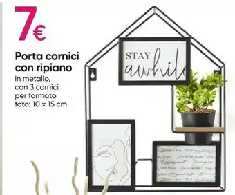 Porta cornici con ripiano