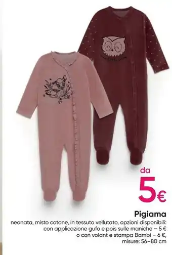Pepco Pigiama neonata offerta