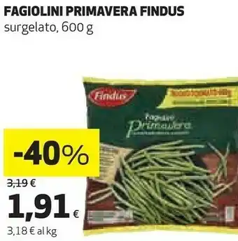 Coop Findus fagiolini primavera surgelato offerta