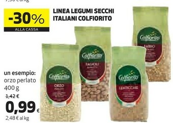 Coop Linea legumi secchi italiani orzo perlato offerta