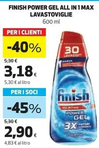Coop Power gel all in 1 max lavastoviglie offerta