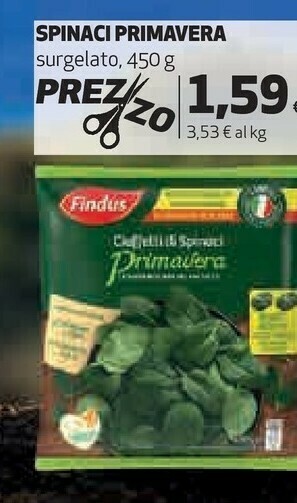 Coop Spinaci offerta