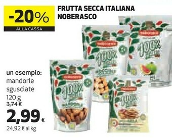 Coop Noberasco - mandorle sgusciate biologiche offerta