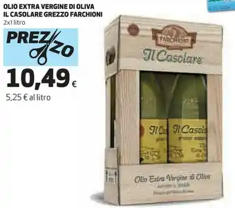 Coop Olio extra vergine di oliva il casolare grezzo naturale 1000 g(ml) offerta