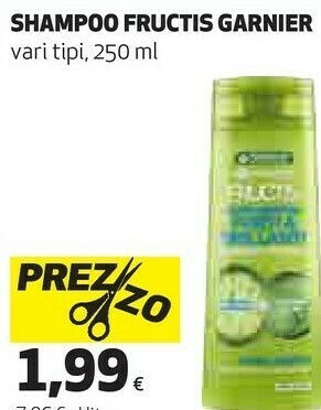 Coop Fructis 3600541966062 shampoo per capelli donna 250 ml offerta