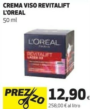 Coop L'oreal crema viso revitalift 50 ml offerta