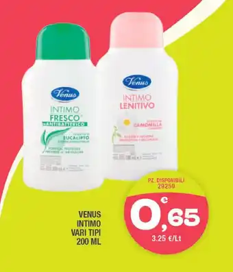 Splendidi e Splendenti VENUS INTIMO VARI TIPI 200 ml offerta