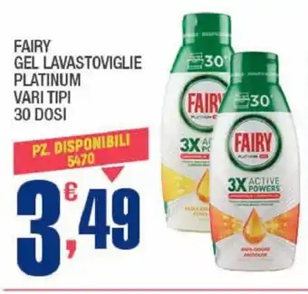 Splendidi e Splendenti FAIRY GEL LAVASTOVIGLIE PLATINUM VARI TIPI 30 DOSI offerta