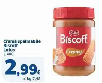 Sigma Crema spalmabile Biscoff Lotus g 400 offerta