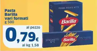 Sigma Pasta Barilla vari formati g 500 offerta