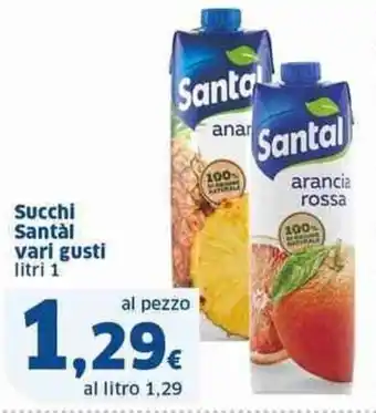 Sigma Succhi Santal vari gusti litri 1 offerta