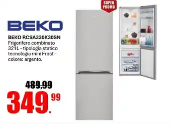 MEGA BEKO RCSA330K30SN Frigorifero offerta