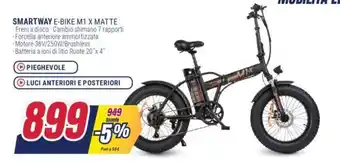 Trony SMARTWAY E-BIKE M1 X MATTE offerta