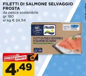 Alì Supermercati FILETTI DI SALMONE SELVAGGIO FROSTA gr 180 offerta